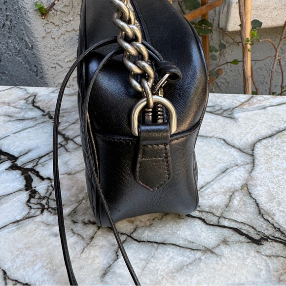 Gucci Calfskin Matelasse Aria Small GG Marmont Chain Shoulder Bag - Picture 10 of 16